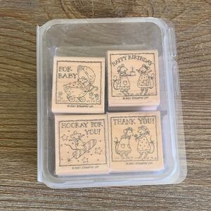 Stampin’ Up! Rubber Stamp Set Wee Wishes Set of 4